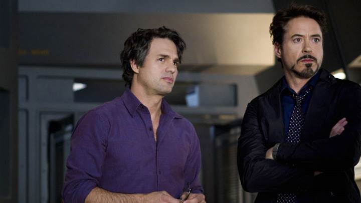 The Avengers – Robert Downey Jr. and Mark Ruffalo Looking At Something